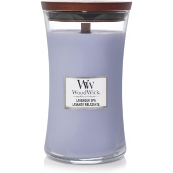 LAVENDER SPA świeca duża WoodWick