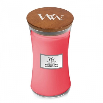 MELON & PINK QUARTZ świeca duża WoodWick