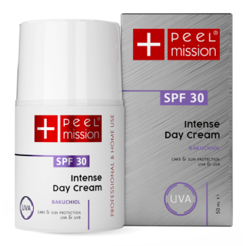 Peel Mission Intense Day Cream SPF 30+ BAKUCHIOL dla skóry z trądzikiem różowatym