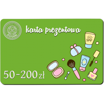 E- KARTA PODARUNKOWA O WYBRANEJ WARTOŚCI