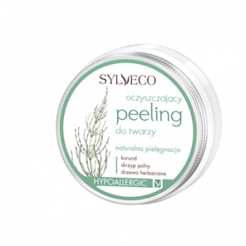 Peeling do twarzy - Oczyszczający - korund, skrzyp polny, drzewo herbaciane - SYLVECO